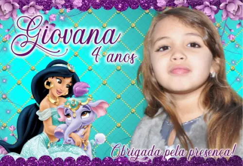 30 Foto Imã Personalizado Jasmine Aladdin