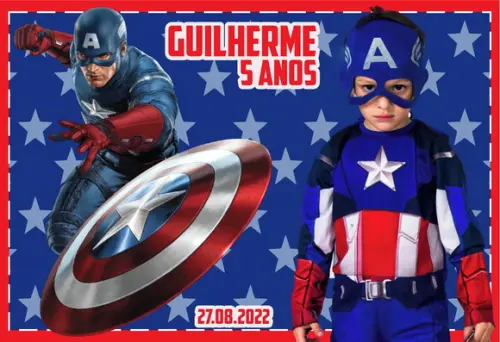 30 Foto Lembrancinha Personalizada - Capitão América