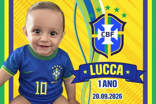 35 Foto Imã Personalizado - Seleção Brasil Copa