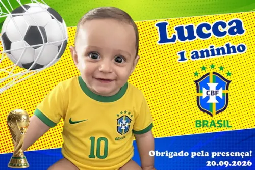 35 Foto Imã Personalizado - Seleção Brasil Copa