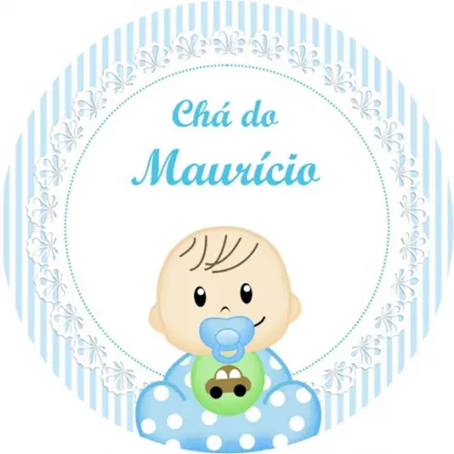 Adesivo Etiqueta Latinhas - Chá de Bebê Personalizados