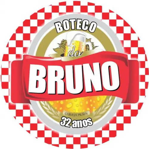 Adesivo Etiqueta Latinhas Boteco - 20 unidades