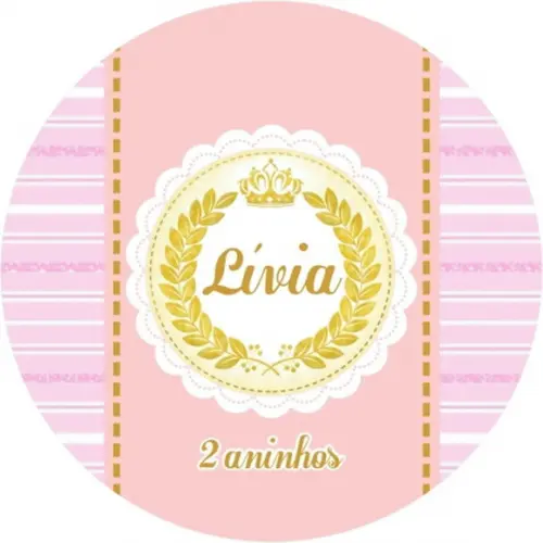 Adesivo Etiqueta Latinhas Realeza Coroa - 100 unidades