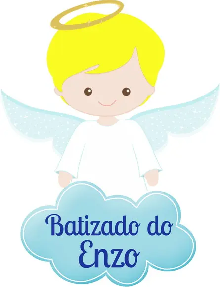 Apliques Batizado - 150 Unidades - 5cm