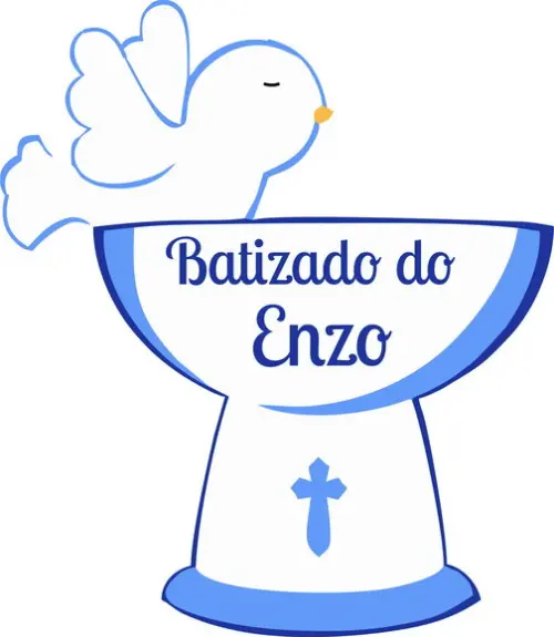 Apliques Batizado - 150 Unidades - 5cm