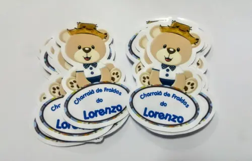 Apliques Personalizados - 120 Unidades Com Nome E Idade