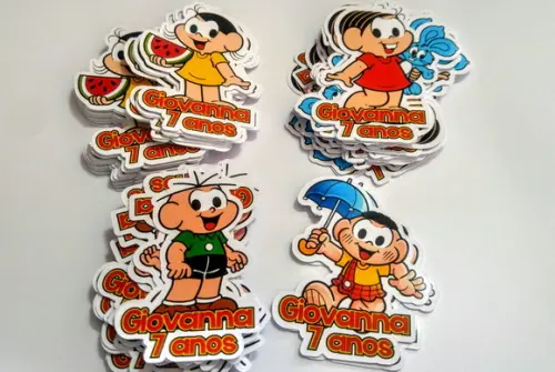 Apliques Personalizados - 120 Unidades Com Nome E Idade