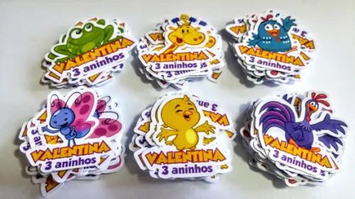 Apliques Personalizados - 120 Unidades Com Nome E Idade