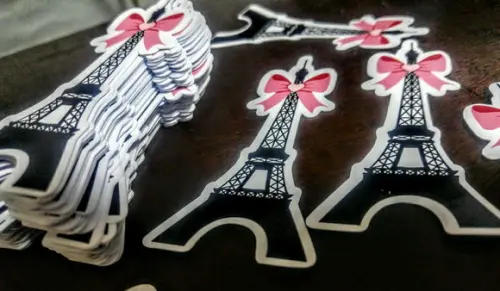 Apliques Torre Eiffel 10cm - 100 Unidades
