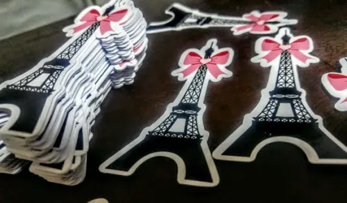 Apliques Torre Eiffel - 100 Unidades - 5cm
