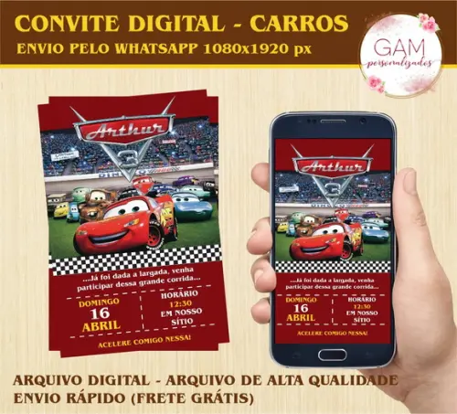 Convite Arte Digital Peronsalizado