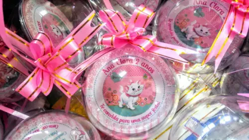 Convite Bola De Acrílico Personalizada 10 uni