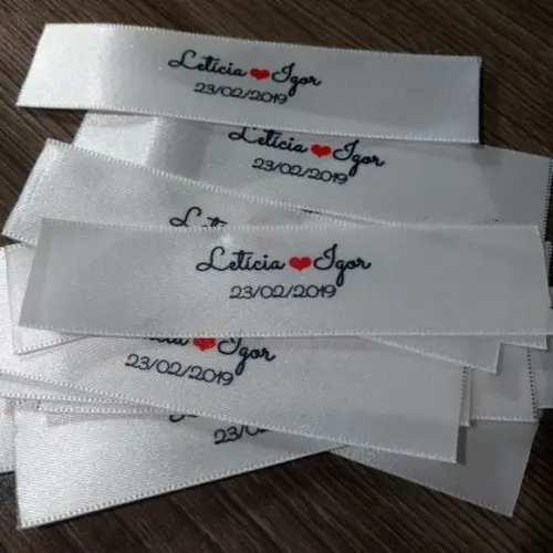 Etiquetas de Cetim Personalizadas 22mm ( 50 Unidades )