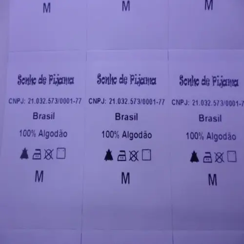 Etiquetas de Composição Nylon Resinado - 100 Unidades