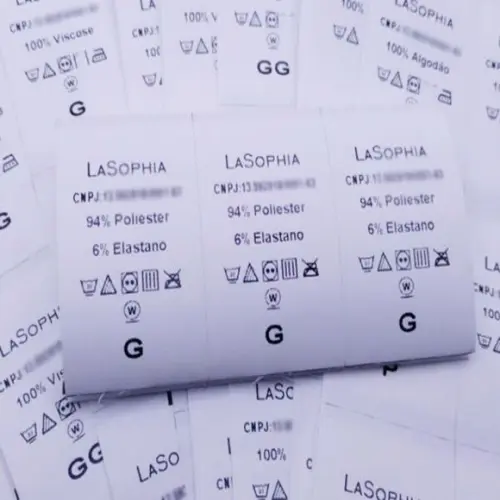 Etiquetas de Composição Nylon Resinado - 100 Unidades