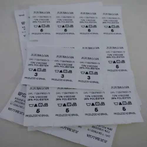 Etiquetas de Composição Nylon Resinado - 50 Unidades