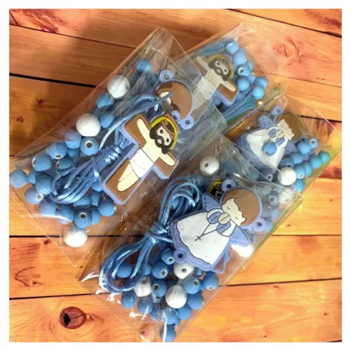 Kit Terço Infantil Para Montagem Azul