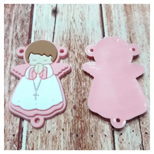 Kit Terço Infantil Para Montagem Rosa