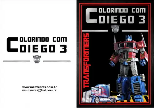 Livrinho Revista Para Colorir + Giz De Cera Transformes
