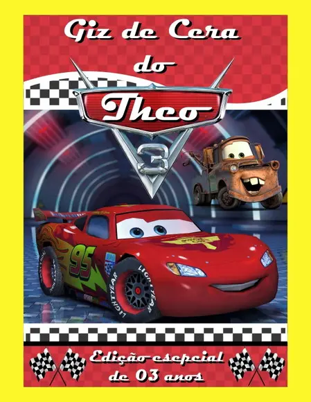 Livrinho Revista Para Colorir Macqueen + Giz De Cera