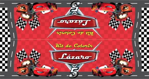 Livrinho Revista Para Colorir Macqueen + Giz De Cera