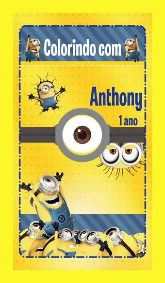 Livrinho Revista Para Colorir Minions + Giz De Cera
