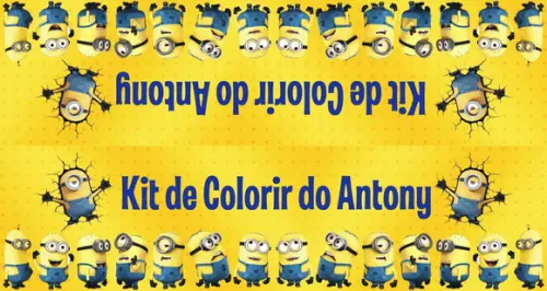 Livrinho Revista Para Colorir Minions + Giz De Cera