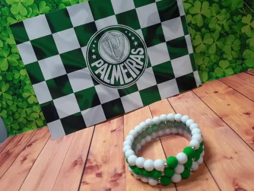 Pulseira Miçanga Emborrachada Palestra