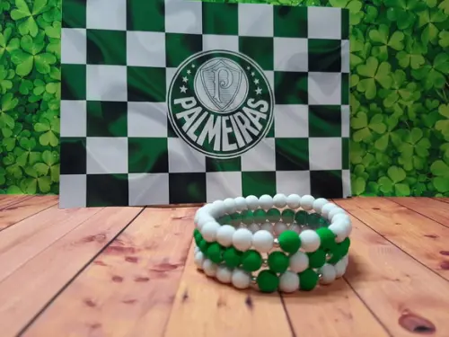 Pulseira Miçanga Emborrachada Palestra