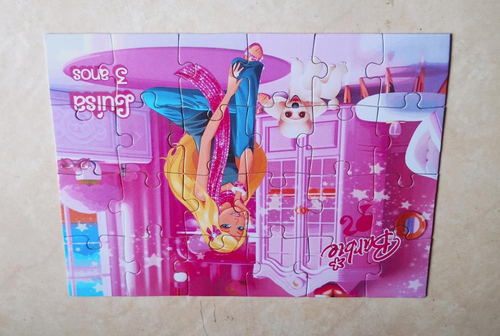 20 Quebra Cabeça Barbie Personalizado 10 x 15 cm