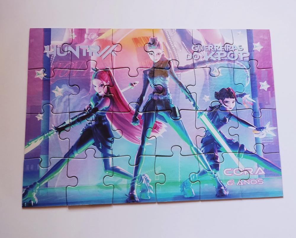Guerreiras do Kpop Huntrix  Quebra Cabeça  Personalizado 10 x 15