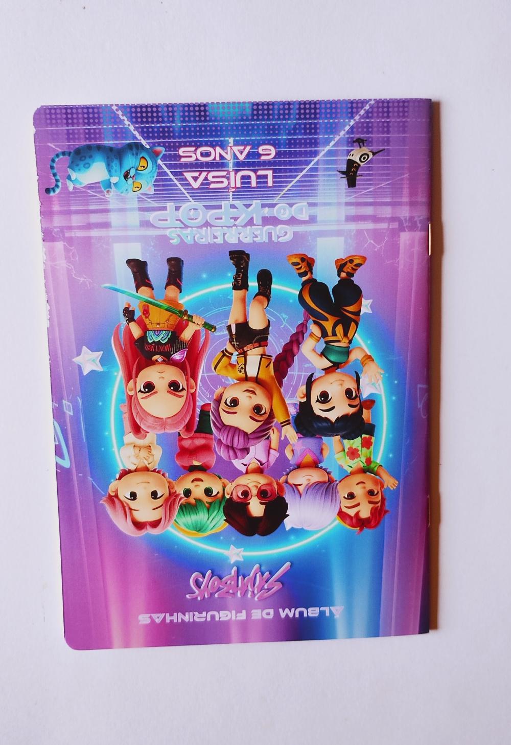 Álbum com Figurinhas Guerreiras Kpop Desenho Colorir Huntrix