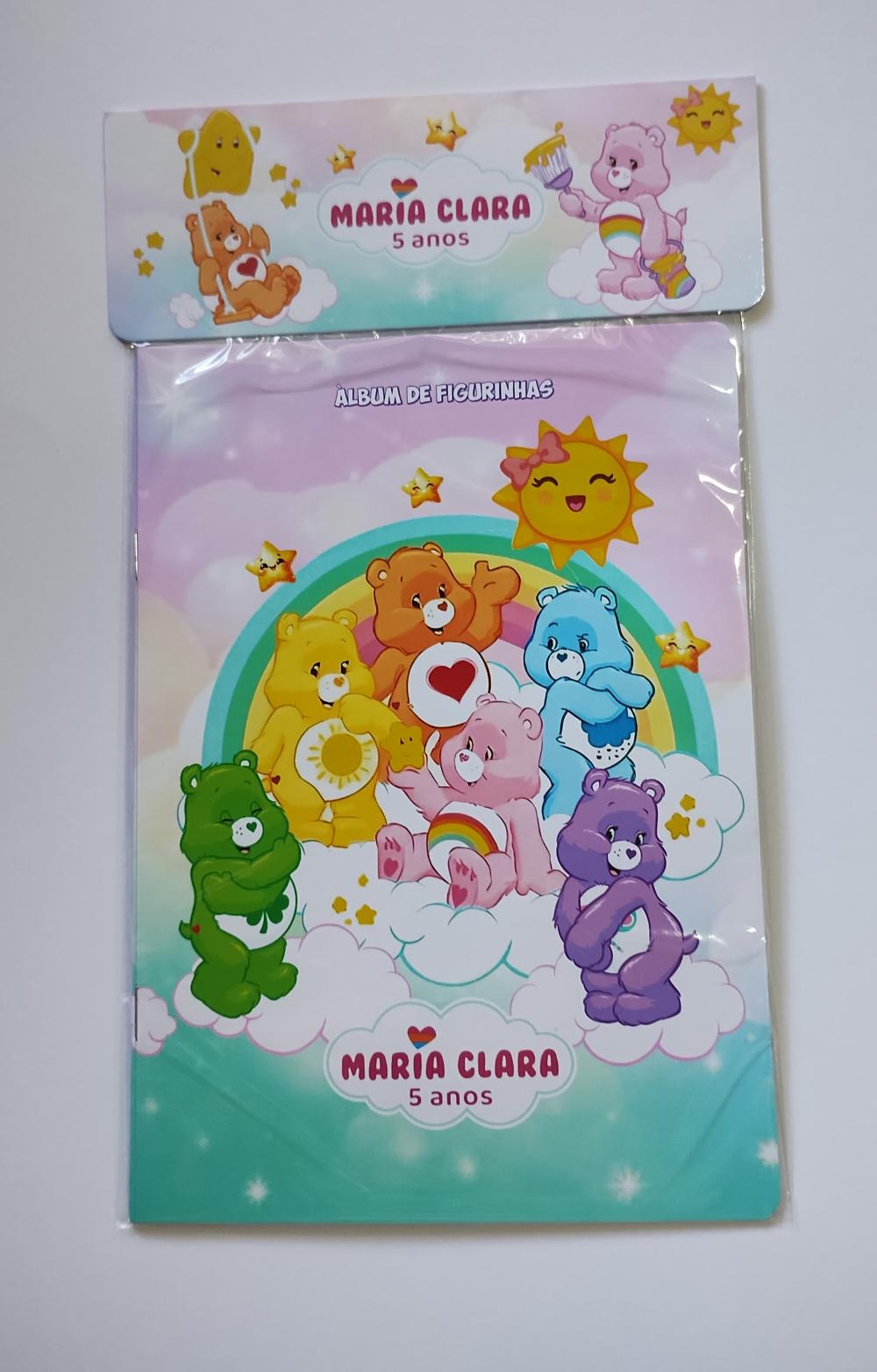 Ursinhos Carinhosos Álbum com Figurinhas Desenhos de Colorir