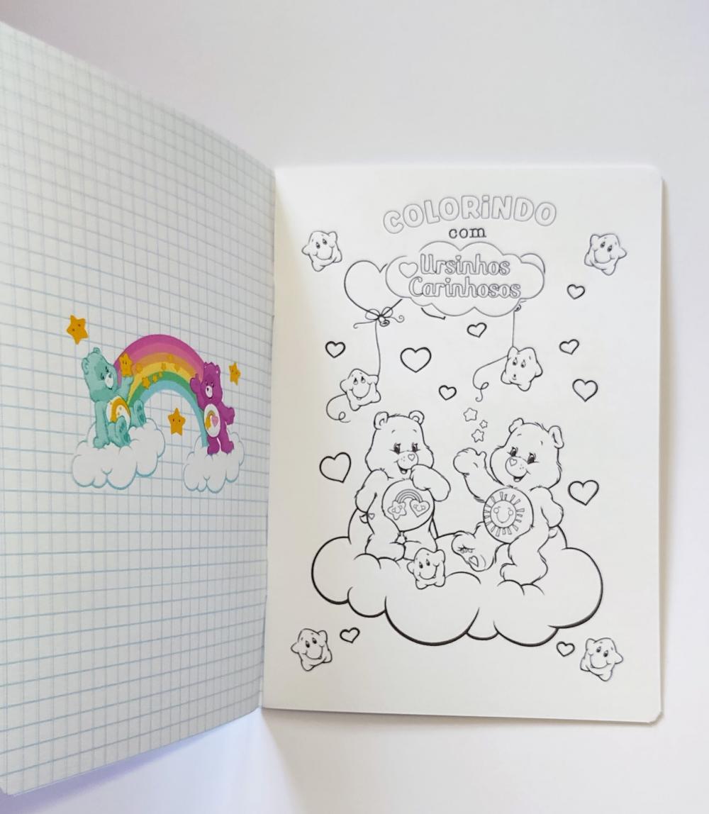 Ursinhos Carinhosos Álbum com Figurinhas Desenhos de Colorir