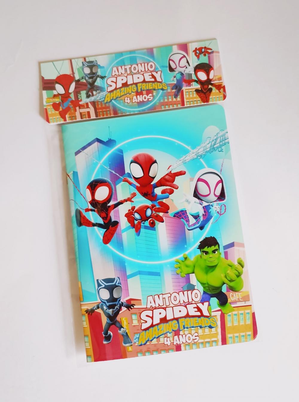 Spidey Álbum com Figurinhas Desenhos de Colorir