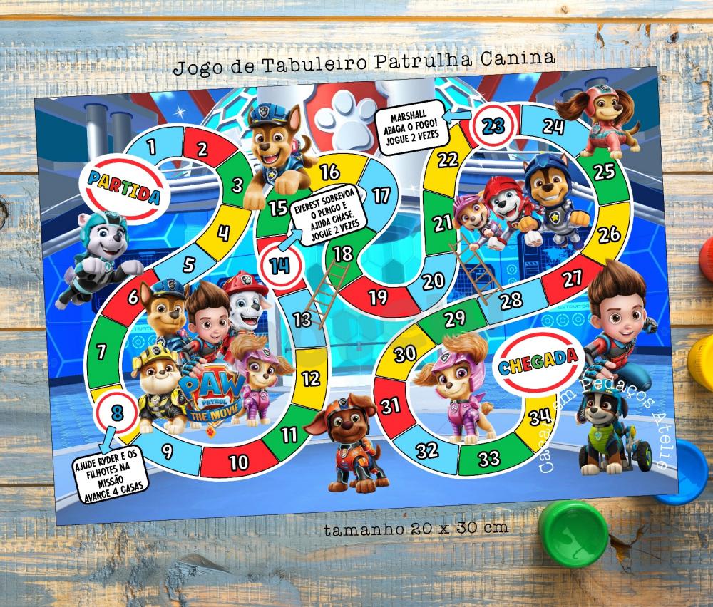 Jogo de Tabuleiro PATRULHA CANINA