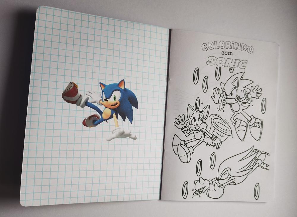 Álbum de Figurinhas e Desenhos para Colorir SONIC Vários temas