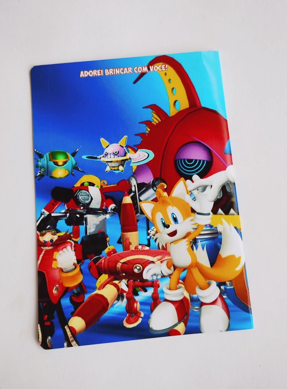 Álbum de Figurinhas e Desenhos para Colorir SONIC Vários temas