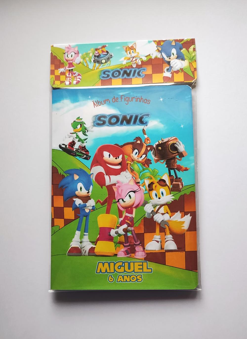 Álbum de Figurinhas e Desenhos para Colorir SONIC Vários temas