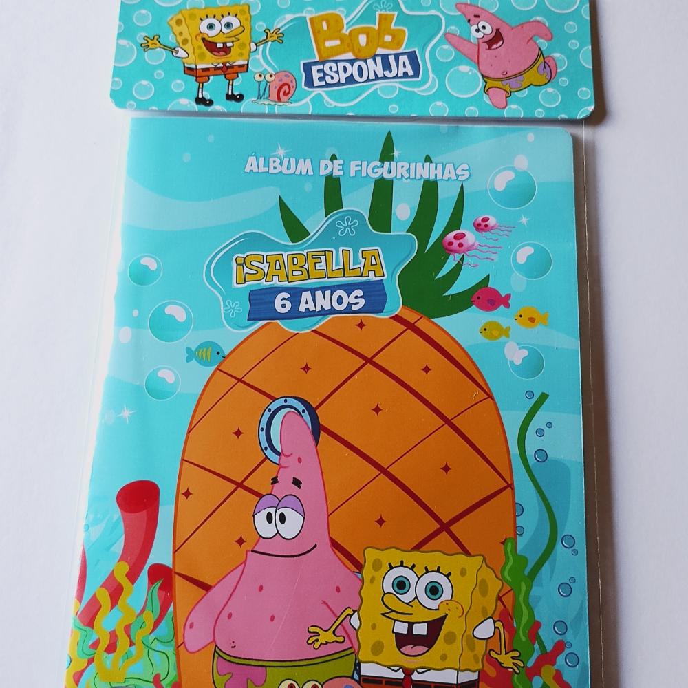 Álbum de Figurinhas e Desenhos para Colorir Bob Esponja