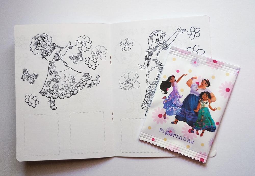 Álbum de Figurinhas e Desenhos para Colorir ENCANTO Vários tema