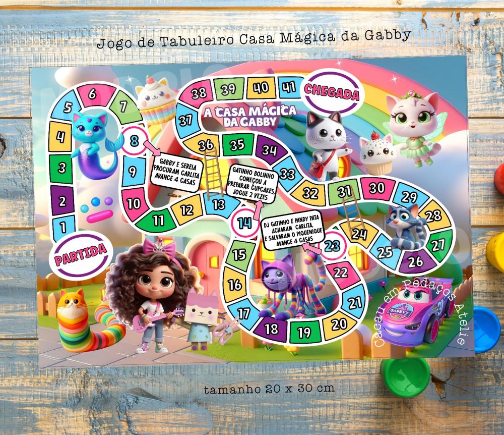 Jogos de Tabuleiro A CASA MÁGICA DA GABBY