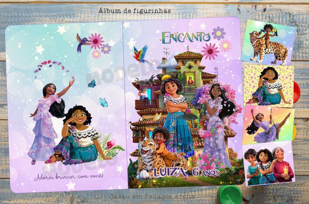Álbum de Figurinhas e Desenhos para Colorir ENCANTO Vários tema