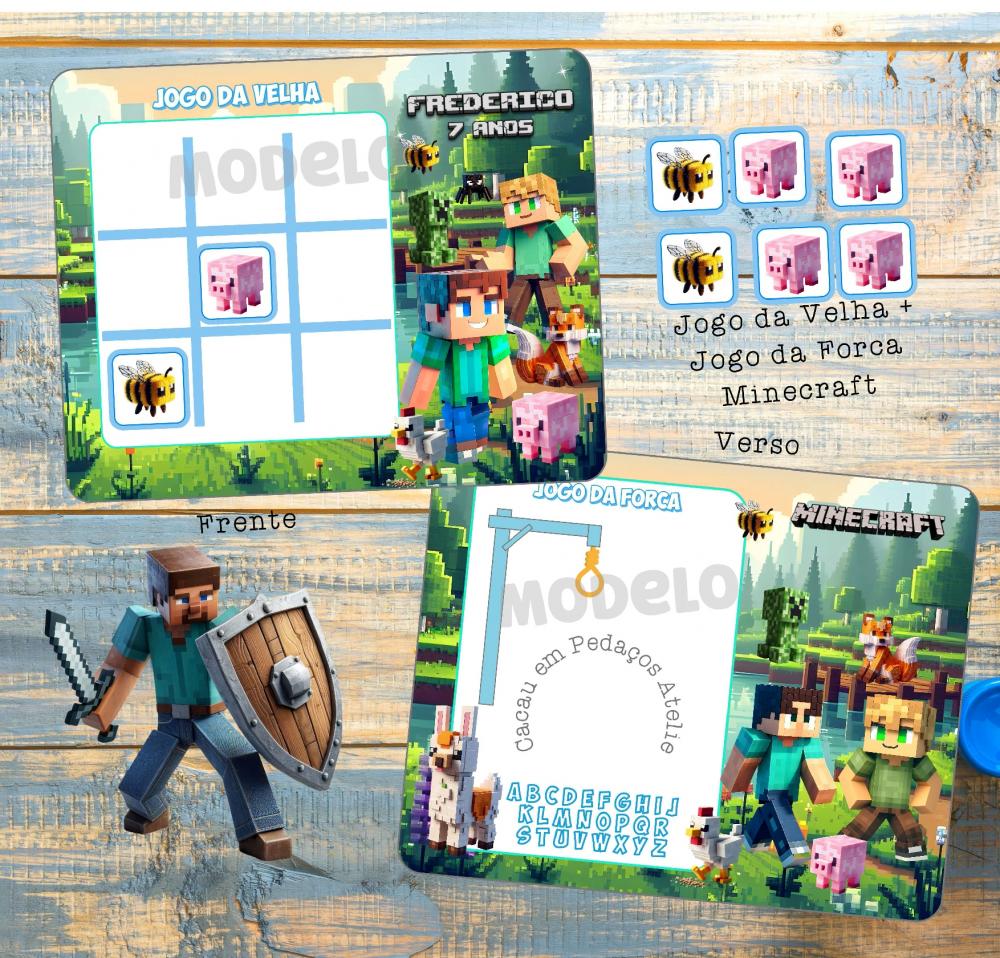 Super Mário Galaxi Jogo da Velha Personalizado + lousa mágica