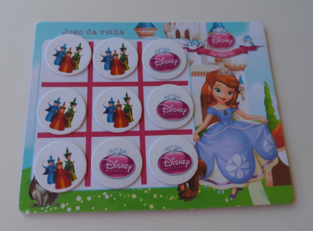 Princesa Sofia Jogo da Velha Personalizado + lousa mágica Prince