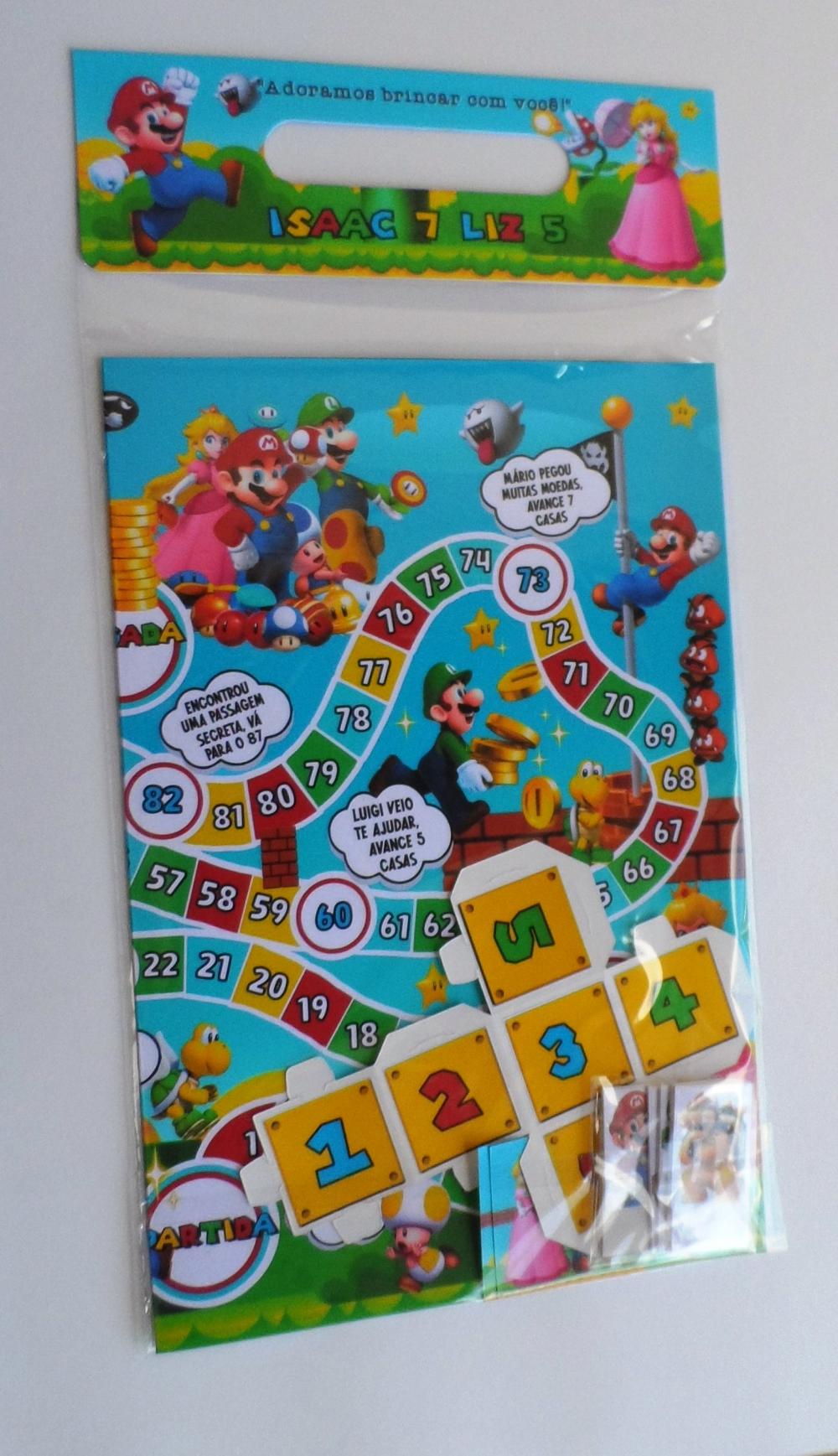 Super Mario Galaxi e Luigi Jogo de Tabuleiro Super Mario e Luigi