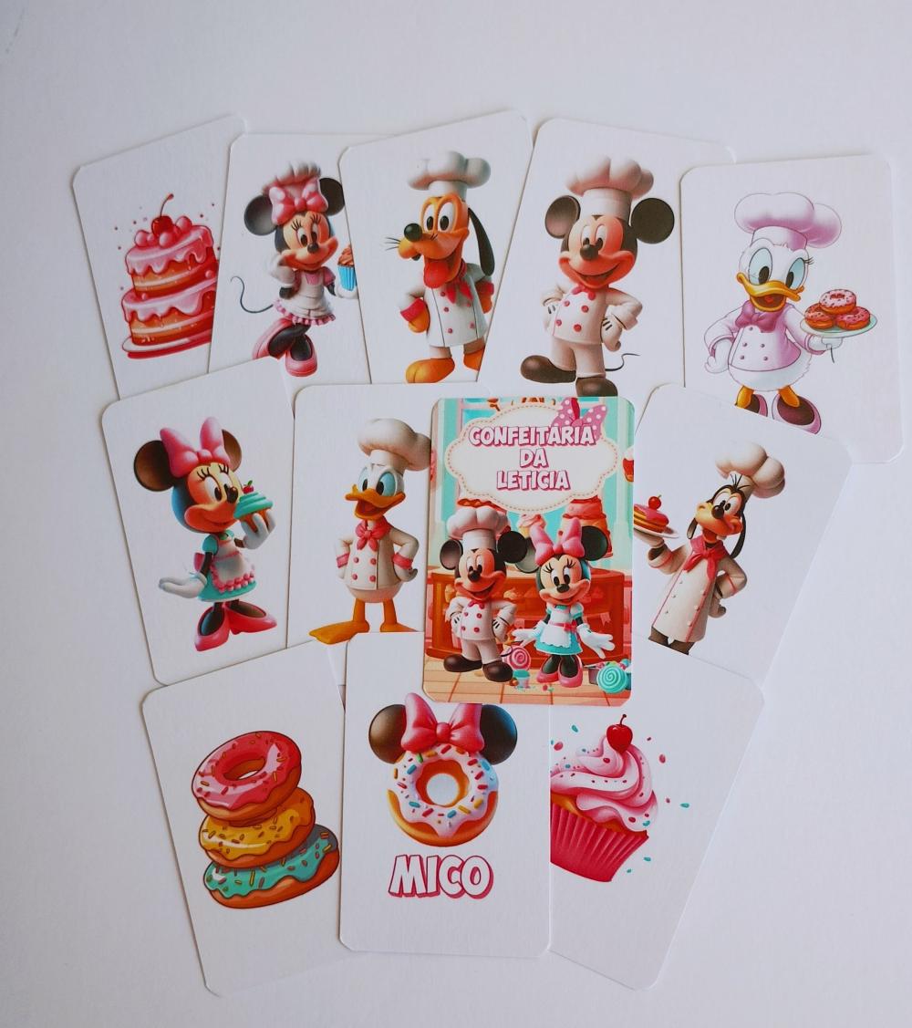 Confeitaria da Minnie jogo da memória G personalizado