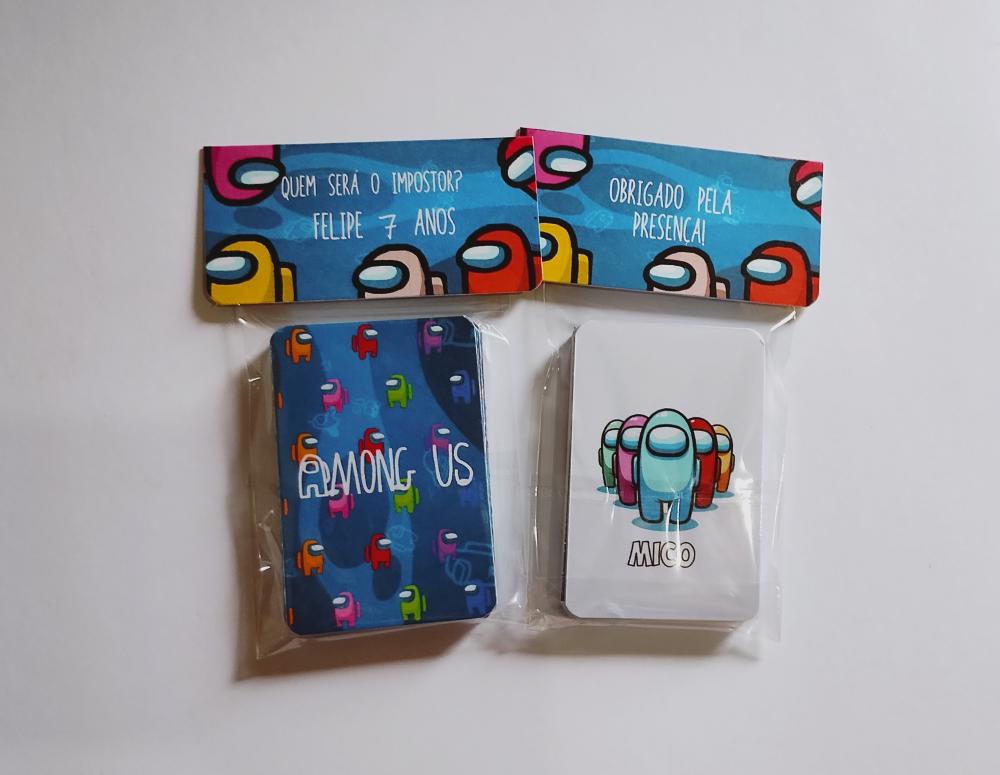 Among Us jogo da memória G personalizado  25 cartas