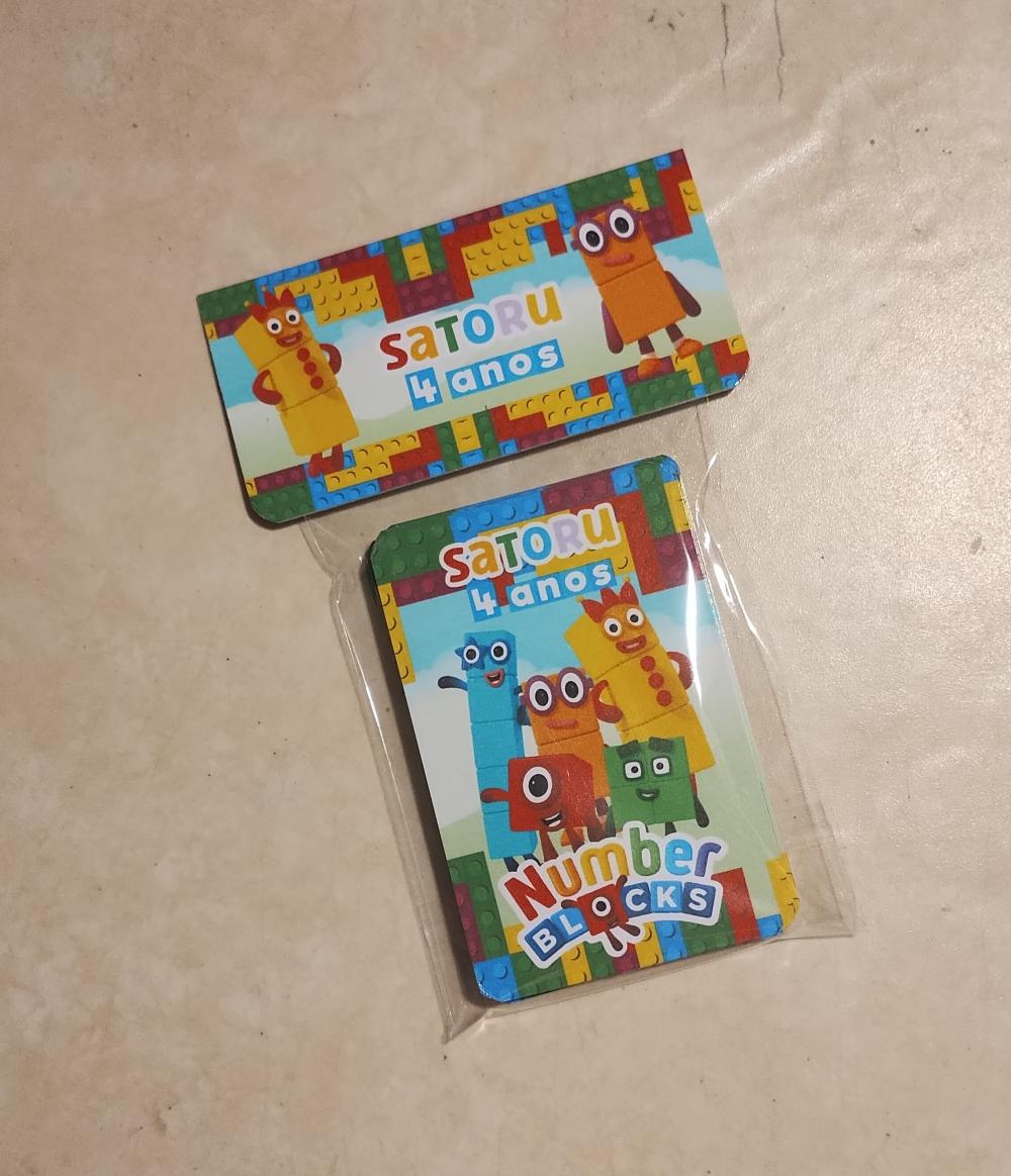 Jogo da memória G personalizado  NUMBER BLOCKS 25 cartas