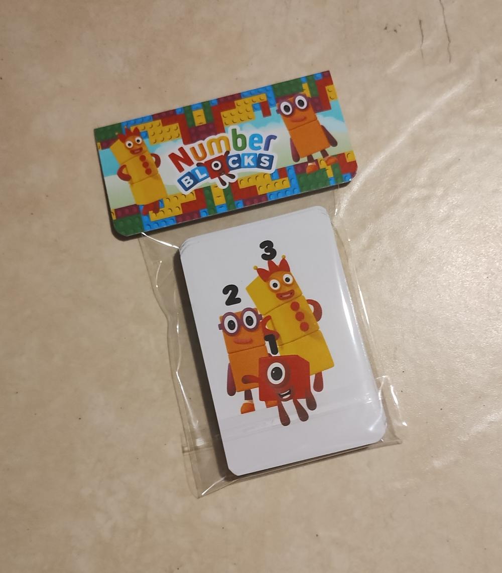 Jogo da memória G personalizado  NUMBER BLOCKS 25 cartas
